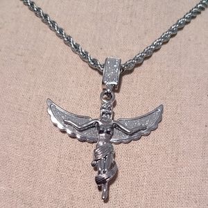 30in Chain w/Guardian Angel Pendant